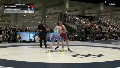 77 Finals kg Champ. Round 2 - Will Scherer, NMU-National Training Center vs Leister Bowling IV, Hawkeye Wrestling Club