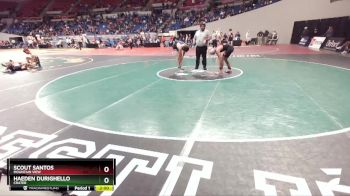 5A-132 lbs Champ. Round 1 - Scout Santos, Mountain View vs Haeden Durighello, Crater