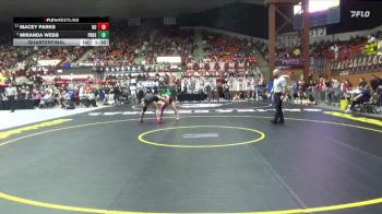 145 lbs Quarterfinal - Miranda Webb, Pratt HS vs Macey Parks, Buhler HS