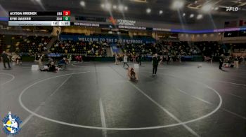 140 lbs Cons. Round 3 - Evie Gasser, Solon vs Alyssa Kriener, Linn-Mar