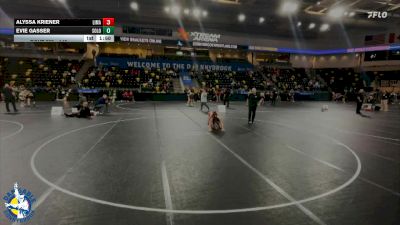 140 lbs Cons. Round 3 - Evie Gasser, Solon vs Alyssa Kriener, Linn-Mar