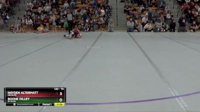 70 lbs Champ. Round 1 - Boone Dilley, RT Elite vs Hayden Altermatt, MN Elite