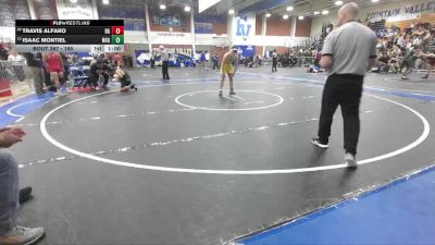 165 lbs Cons. Round 2 - Travis Alfaro, Bishop Amat vs Isaac Montiel, Nogales