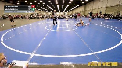 52 lbs Quarterfinal - Lucas Freeman, POWA 9U vs Miles Sanders, Powerhouse Elite 9U