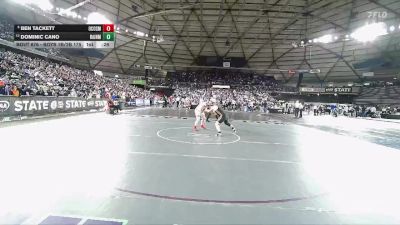 Boys 1B/2B 175 Cons. Round 4 - Ben Tackett, Ocosta vs Dominic Cano, Rainier