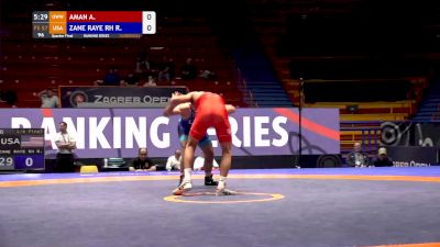 57 kg Quarterfinal - Zane Richards, USA vs Aman Aman, UWW