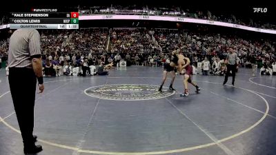 1A 126 lbs Quarterfinal - Colton Lewis, North East Carolina Preparatory School vs Kale Stephenson, Swain County High School