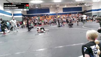 50 lbs Round 2 - Lola McAllister, Cobra Wrestling Club vs Annabelle Bowman, Cobra Wrestling Club