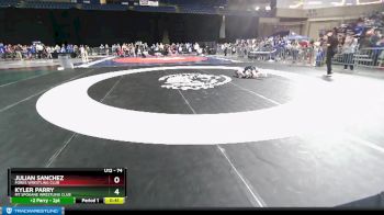 74 lbs Champ. Round 2 - Kyler Parry, Mt Spokane Wrestling Club vs Julian Sanchez, Forks Wrestling Club