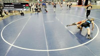 Junior Boys - 132 lbs Cons. Round 7 - Deven Lopez, La Gente Wrestling Club vs Jayden Rinken, Immortal Athletics WC