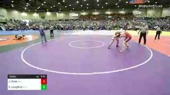 200 lbs Round Of 16 - Joey Duke, BULLDOG WRESTLING CLUB vs Cole Langford, Dallas Mat Club