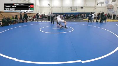 194 lbs Champ. Round 1 - Sam Buono, Junipero Serra vs Brady West, Elk Grove