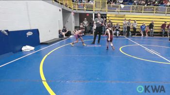 58 lbs Consi Of 16 #2 - Richard DeBelle, Perry Wrestling Academy vs Bennett Grose, Ponca City Wildcat Wrestling