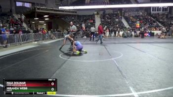 130 lbs Quarterfinal - Miranda Webb, Pratt vs Maia Dolinar, Piper Wrestling Club