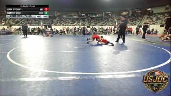 76 lbs Consi Of 8 #1 - Liam Dyches, Bartlesville Wrestling Club vs Sutter Oss, Husky Wrestling Club