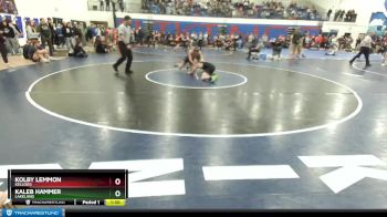 132 lbs Cons. Round 5 - Kolby Lemmon, Kellogg vs Kaleb Hammer, Lakeland