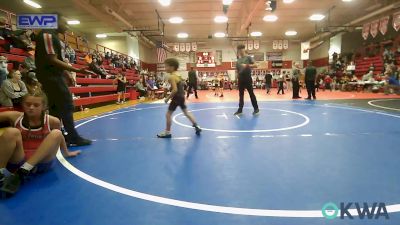 52 lbs Rr Rnd 2 - Deacon Alfaro, Grove Takedown Club vs Kyng Walker, HURRICANE WRESTLING ACADEMY