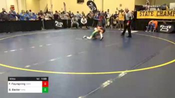 65 lbs Semifinal - Fenton Fourspring, Corry vs Bronsyn Baxter, Forest Hills