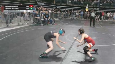 75 lbs Quarterfinal - Shaun Uderman, Broad Axe vs Antonio DaCosta, Cordoba Trained