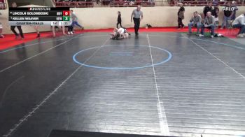 105_B lbs Quarterfinal - Lincoln Golomboski, Mifflinburg vs Kellen Weaver, Reynolds