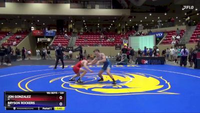 120 lbs Quarterfinal - Jon Gonzalez, IA vs Bryson Rockers, KS