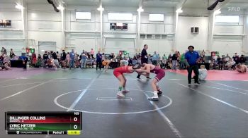 105 lbs Round 7 (10 Team) - Dillinger Collins, Bandits vs Lyric Hetzer, Ohio Gold 24K