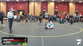 55 lbs Round 5 (6 Team) - Zavery Holmes, Bad Bass vs AJ Cortese, Tribe Wrestling