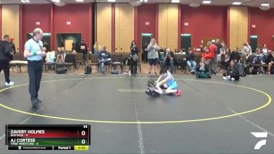 55 lbs Round 5 (6 Team) - Zavery Holmes, Bad Bass vs AJ Cortese, Tribe Wrestling