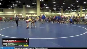 126 lbs Round 1 (10 Team) - Paige Jackson, Charlie`s Angels- GA Black vs Brooklin Kuester, Nebraska Tsunami