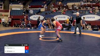 76 kg Consolation - Marilyn Garcia, Menlo Wrestling Club vs Caitlyn Gilmore, Limestone College