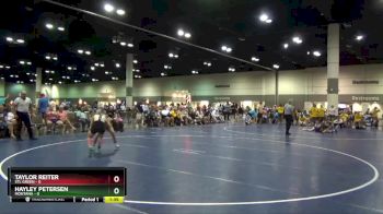 100 lbs Round 5 (6 Team) - Taylor Reiter, STL Green vs Hayley Petersen, Montana