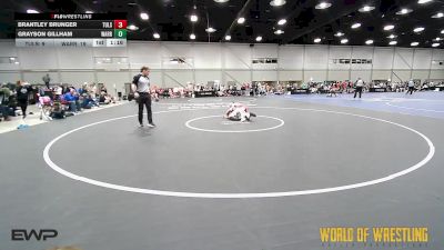 80 lbs Rr Rnd 2 - Brantley Brunger, Tulsa Elite 12U 2 vs Grayson Gillham, Warrior Up 12U