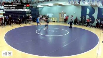 135 lbs. Cons. Round 2 - Kara Zimmerman, DeKalb vs Danica Griffin, Northwest (Cedar Hill)