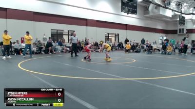 80-91 lbs Round 3 - Jysen Myers, Contenders WA vs Aydin McCallum, Avon WC