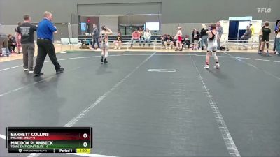 72 lbs Round 8 (10 Team) - Barrett Collins, Machine Shed vs Maddox Plambeck, Terps East Coast Elite