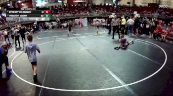 75 lbs Champ. Round 2 - Everett Cooksley, GI Grapplers vs Preston Wiehn, Humphrey St. Francis