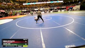 103 lbs Champ. Round 1 - BRIGG PETTIJOHN, Wasilla High School vs Peter May, South Anchorage High School