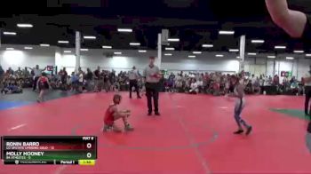 60 lbs Round 6 (8 Team) - Ronin Barro, U2 Upstate Uprising Gold vs Molly Mooney, 84 Athletes