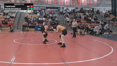 285 lbs Cons. Round 3 - Ritchie McCormack, Seton Hill vs Gavin Bage, Frostburg State