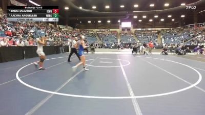130 lbs Cons. Semi - Aalyra Arguelles, Wichita-Kapaun Mt.Carmel Hs vs Reddi Johnson, Kansas City - Washington HS