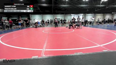 155 lbs Quarterfinal - Garrett Lynn, Shelton Wrestling Academy vs Tracyn Miller, Coalgate Wildcat Wrestling Club