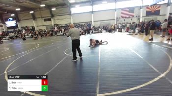 130 lbs Consi Of 16 #2 - Jackson Iber, Thorobred WC vs Cole Biter, Bronco WC