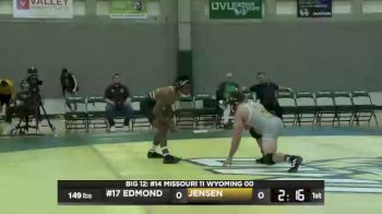 149 lbs Josh Edmond, Missouri vs Jaron Jensen, Wyoming