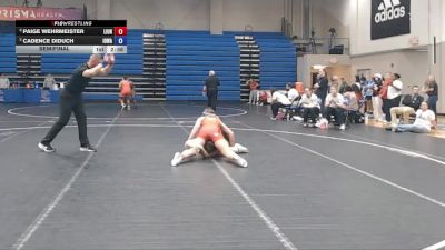 145 lbs Semifinal - Paige Wehrmeister, Unattached vs Cadence Diduch, Iowa