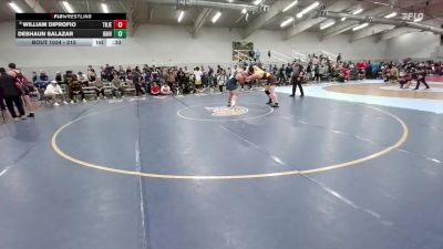 215 lbs Cons. Round 3 - Deshaun Salazar, University vs William DiProfio, Thomas Jefferson