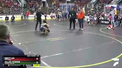 69 lbs Quarterfinal - Brett Lee, Fruitport vs Dillon McBride, Center Line WC