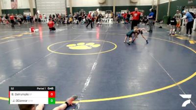 52 lbs Cons. Round 1 - Jameson OConnor, Gretna Youth Wrestling vs Benjamin Dalrymple, Unattached