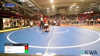 78 lbs Consolation - Coralena Voss, Skiatook Youth Wrestling vs Paisley Filby, Owasso Takedown Club