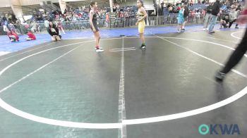 91-98 lbs Quarterfinal - MaKinley McNabb, Chickasha Youth Wrestling vs Giuliana Padilla, Cotton County Wrestling Club
