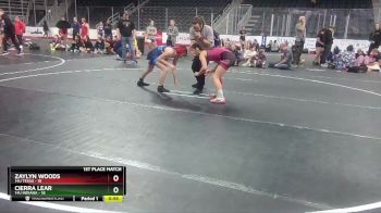 G-105 lbs Finals (2 Team) - Cierra Lear, 14U Indiana vs Zaylyn Woods, 14U Texas